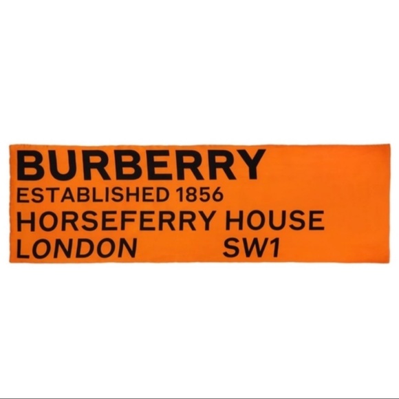 Burberry Orange Padded Scarf - Picture 8 of 13